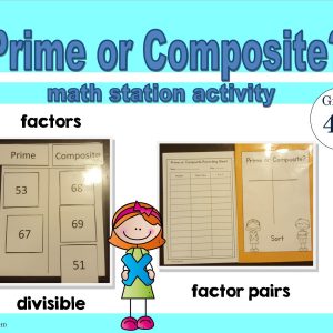 Prime or Composite: Math Station Activity